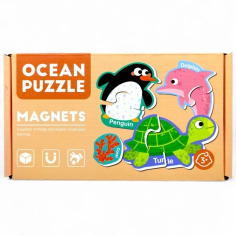 Пазли магнітні "Морські мешканці" (англ) в коробці