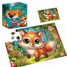 Пазлы с мягкой игрушкой "De.tail. Лисенок" 260 деталей