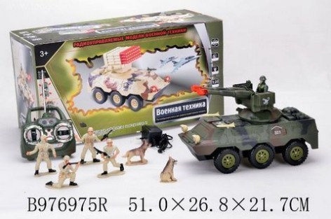 Танк із солдатами,муз.світл.кор.51*26,8*21,7
