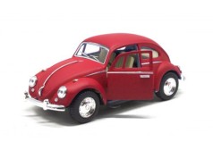 Машинка KINSMART "Volkswagen Beetle", матовая (красная)