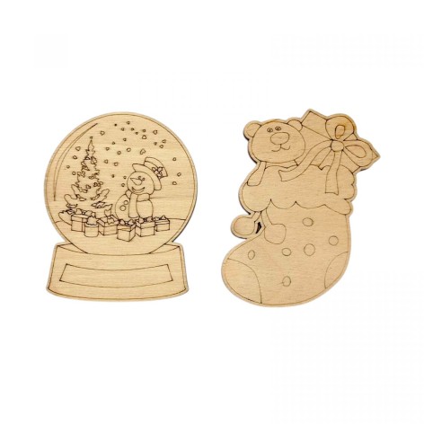 Новогодние магнитики (2шт)
