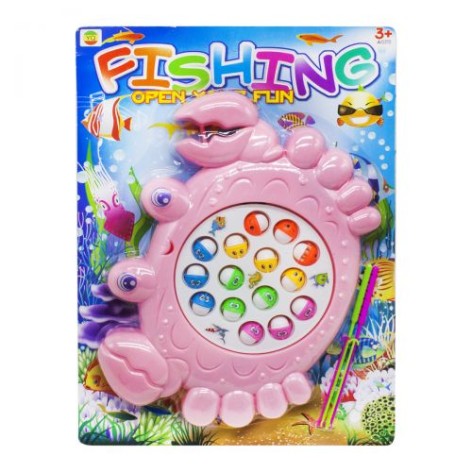 Інтерактивна іграшка "Рибалка: Крабик", рожевий