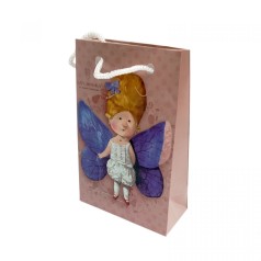 Пакет бумажный 8*12*3.5 ДЕВОЧКА ФЕЯ