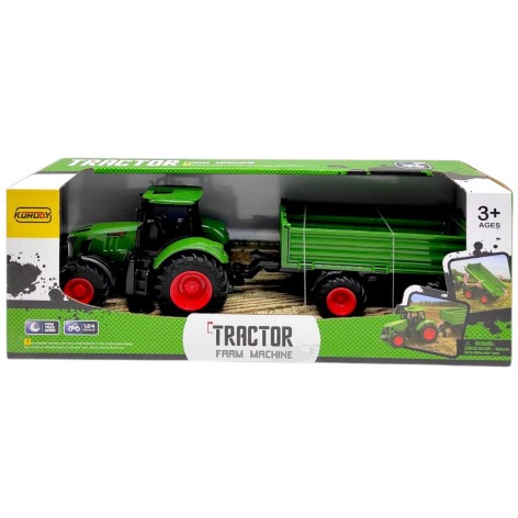 Трактор с прицепом инерционный, в коробке 45*14*16,5 см