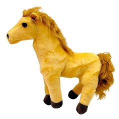 Мягкая игрушка "Лошадка" 25 см (СВЕТЛО-КОРИЧНЕВЫЙ)