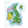 Пазлы «Карта Великобритании и Ирландии», 100 элементов (английский язык)