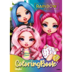Книжка-розмальовка зі стікерами "The creative Rainbow"