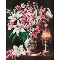 Алмазная мозаика "Изящные лилии" 40х50см