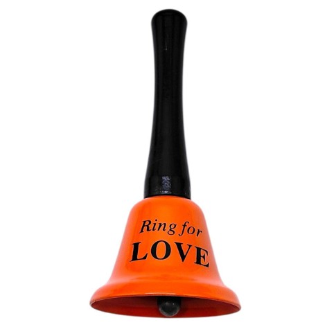 Колокольчик длинный "LOVE" 12,5 см (Оранжевый)