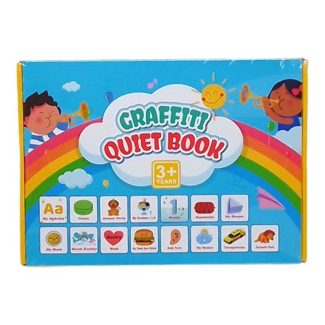 Книга логічна "Монтесори: Graffiti Quiet Book", дошкільне навчання, 22 комплекти завдань