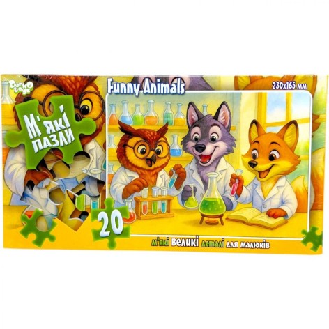 МЯГКИЕ ПАЗЛЫ 20 ЭЛЕМЕНТОВ (ЛАБОРАТОРИЯ)