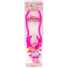 Набір біжутерії дитячий:браслет+кільце+буси+сережки (38803)