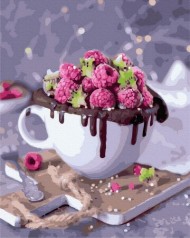 Картина по номерам "Шоколадный десерт"