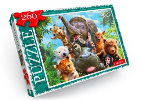 Пазли "Кумедні тварини", 260 ел