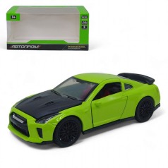 Машинка металлическая "Автопром. Nissan GTR", зеленая