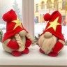 Мʼяка іграшка "Скандинавский гном", Hand Made (висота 26 см), (ЧЕРВОНИЙ)