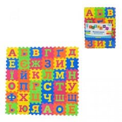 Пазлы фомовые EVA Укр. алфавит 36 дет 9*9*0,8см в пленке 34*25,5*2,5 см