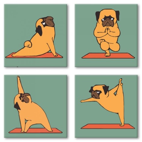 Картина за номерами "Поліптих: Yoga-dog" ??
