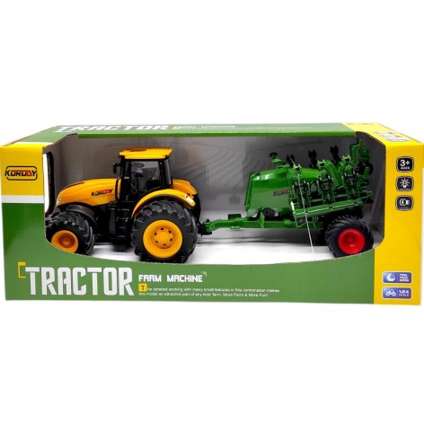 Трактор с прицепом инерционный, в коробке 42*17,5*16,3 см