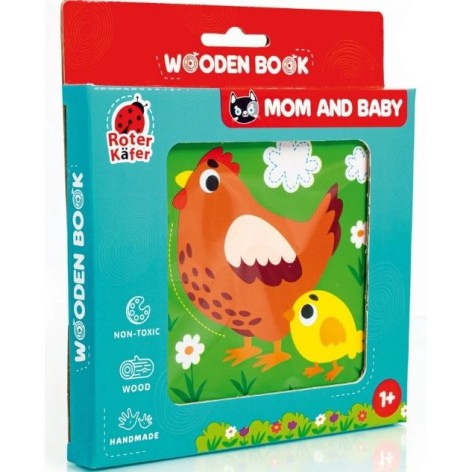 Деревянная игрушка "Деревянная книга. Мама и дитя"