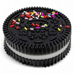 Антистрес таба "Печиво Oreo", 6 см, чорний