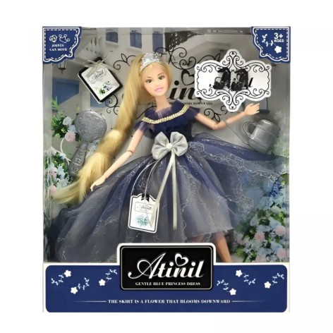 Кукла 29см (БЛОНДИНКА В СИНЕМ ПЛАТЬЕ)