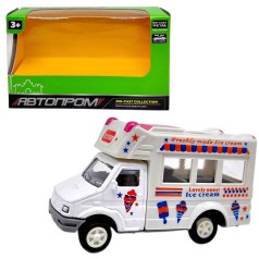 МАШИНА АВТОПРОМ (металлическая кабина) ФУРГОН С МОРОЖЕННЫМ (БЕЛЫЙ)