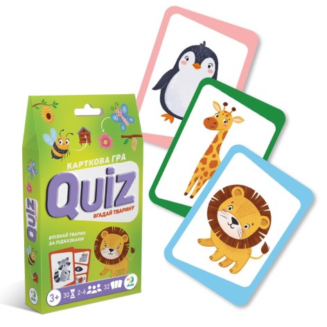 Карточная игра «Викторина: Угадай животное!»