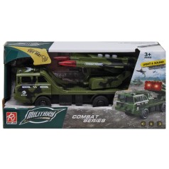 Машинка со светом и звуком "РСЗО", зеленый