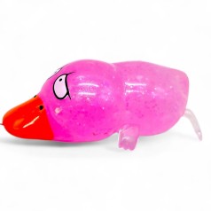 АНТИСТРЕСС ЖУЙКА-ТЯГУЧКА УТКА 13 СМ (розовое)