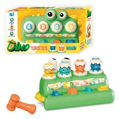 Игровой центр "Дино" укр (молоток, стучалка, пальчиковая игра, подсветка, песня, в коробке)