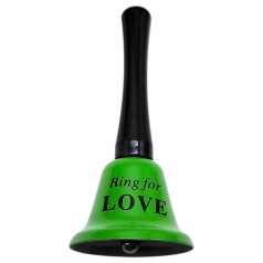 Колокольчик длинный "LOVE" 12,5 см (ЗЕЛЕНЫЙ)