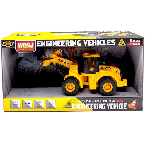 Іграшка будівельна машинка Бульдозер зі світлом і звуком масштаб 1:16