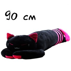 Подушка-обнимашка "Кот Батон", 90 см, с розовым