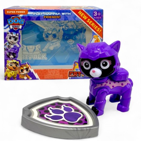 Фігурка-персонаж "Щенячий патруль" (голова обертається, висота 7.5 см, рухливі передні кінцівки, жетон кріпиться на одяг)