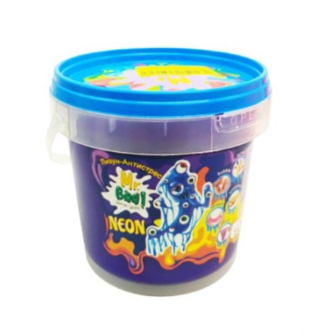 Лизун-антистресс "Mr. Boo: Neon", 500 г (синий)