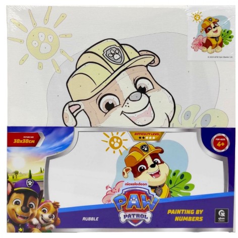 НАБОР ДЛЯ РОСПИСИ ПО НОМЕРАМ 30Х30 СМ "Крепыш"