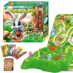 Настольная игра "Морковная гонка", 2 игровых поля, 16 фигурок, карточки