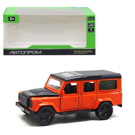 Машинка "Автопром: Range Rover Defender", оранжевая