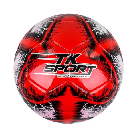 Мяч футбольный "TK Sport" №5, красный (TPE)