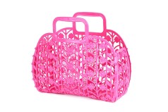 Корзинка с узорами (розовая)