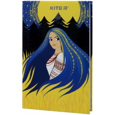 Книга записная "Украинка" твердый переплет А6, 80 л. в клеточку