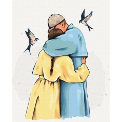 Картина по номерам "Крепкие объятия ©Alla Berezovska" ★★★
