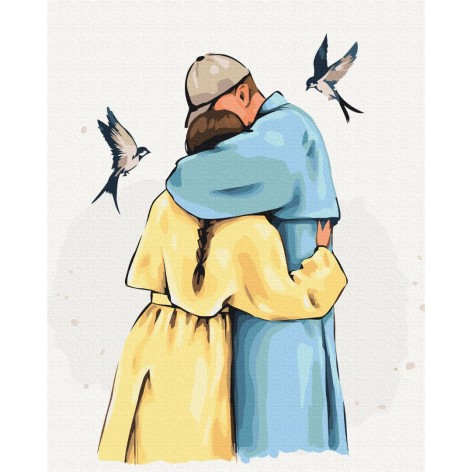 Картина по номерам "Крепкие объятия ©Alla Berezovska" ★★★