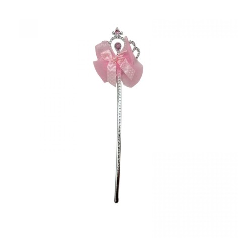 Волшебная палочка Корона с бантиком 32 см