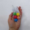Мячики-попрыгунчики "Смайлики", 2,5 см, 5 штук