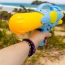 Водный пистолет с накачкой, 32 см (голубой)