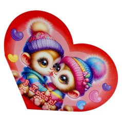 Открытка поздравительная "Валентинка" 17,3х9.4 см