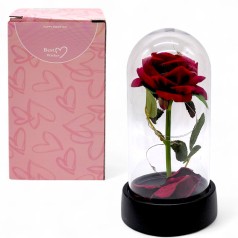 Игрушка-светянка "Роза в колбе" 15 см