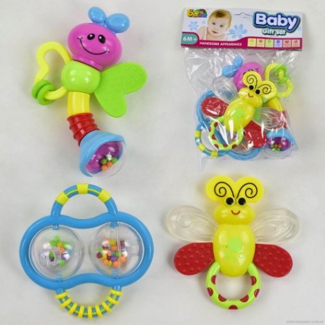 Набор погремушек с прорезывателями "Baby Toys" (3 шт)